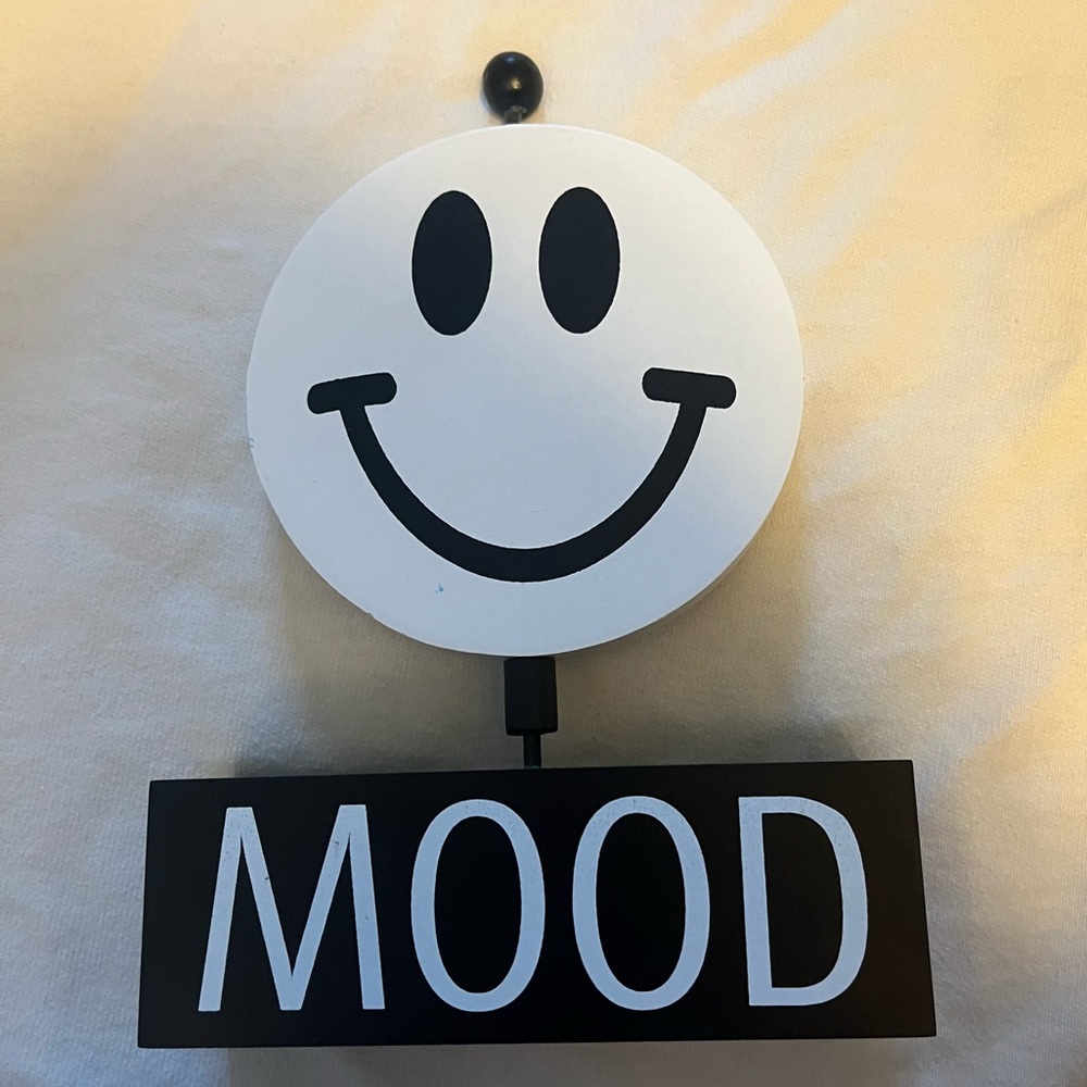 Smile Frown Big Lots sign “Mood”